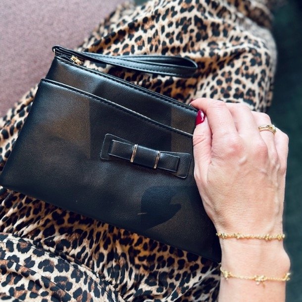 Crossbody / clutch med sljfe