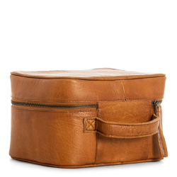 Toilettaske Shadow Cognac lder