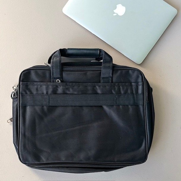 Computertaske 2 rum nylon