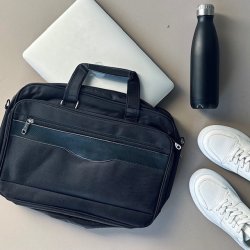 Computertaske 2 rum nylon