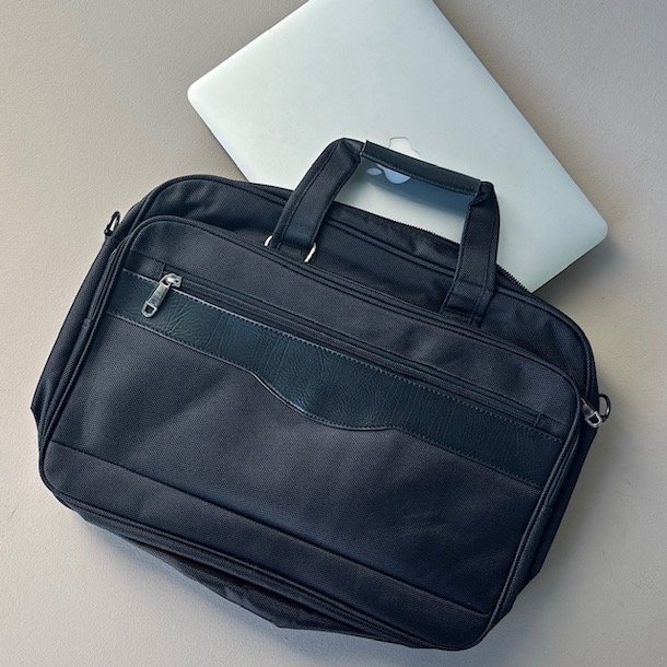 Computertaske 2 rum nylon