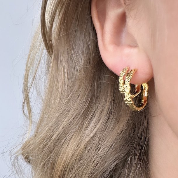 Hoops MILA 20mm Forgyldt Slv