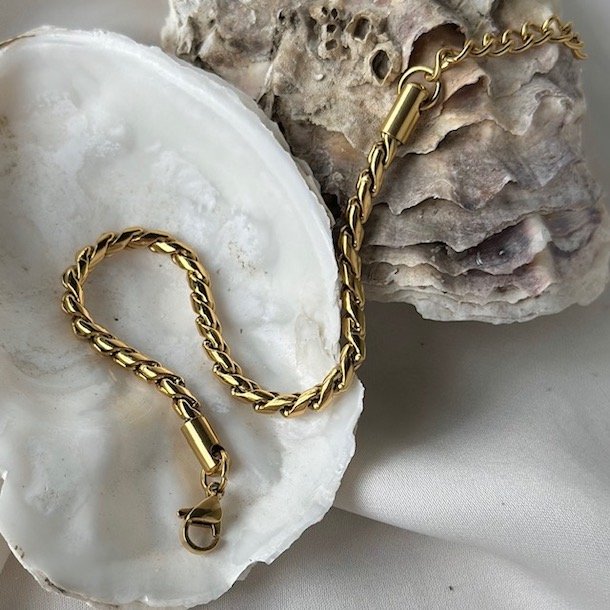 Armbnd BETTY vandfast 18kt forgyldt