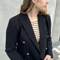 Blazer jakke sort str S-XL
