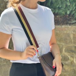 Margit rem brun / guld / sort