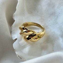 Fingerring CARMEN vandfast 18kt. forgyldt