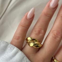 Fingerring CARMEN vandfast 18kt. forgyldt