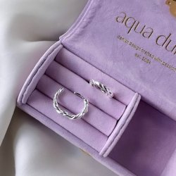 Hoops CURLY 18 mm Sterling Slv