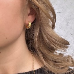 Hoops LOVE ME BIG  Forgyldt Slv