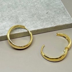 Hoops Emma BIG forgyldt slv