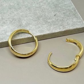 Hoops Emma BIG forgyldt slv