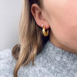 restik creoler SUE 20 mm Forgyldt Slv