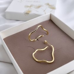 restik creoler CURLY Forgyldt Slv