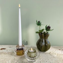 Lysestage vendbar glas