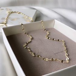 Halskde MARISOL Forgyldt Slv