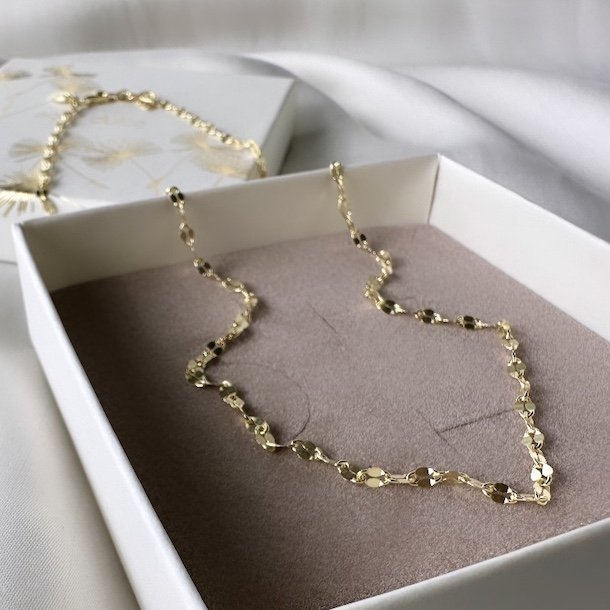 Halskde MARISOL Forgyldt Slv