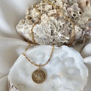 Halskde GLOW LIKE A STAR vandfast 18kt. forgyldt