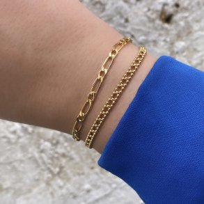 Armbnd FIGARO ONE Forgyldt slv