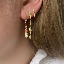 retrd COW - koral forgyldt slv