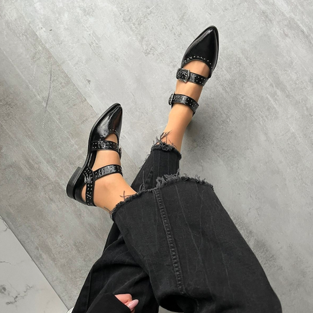 Loafer CLOSE TO YOU Sort skind str 37-41