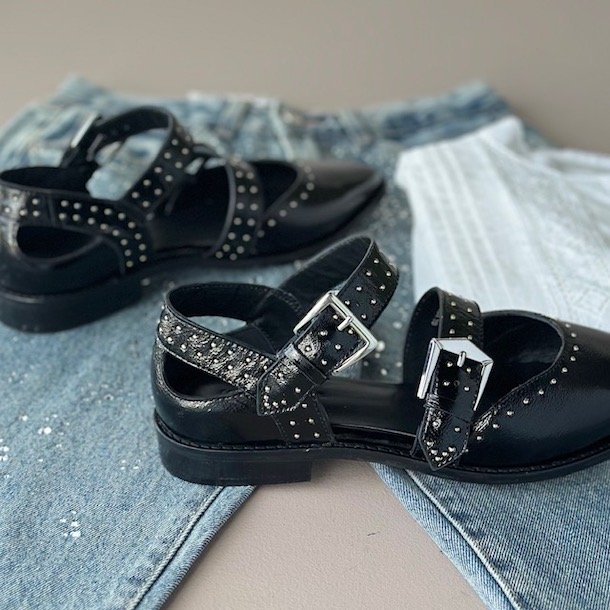 Loafer CLOSE TO YOU Sort skind str 37-41