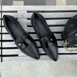 Loafer NEW MOMENTS - sort skind str 36-41