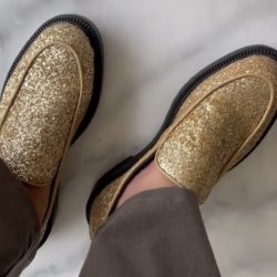 Loafers CPHS LOAFER glitter GULD str. 36-41