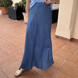 Maxi nederdel 100% tencel str. XS-M