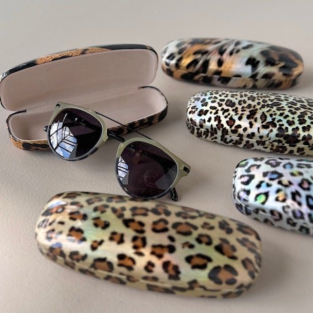 Brilleetui hardcase metallic leo