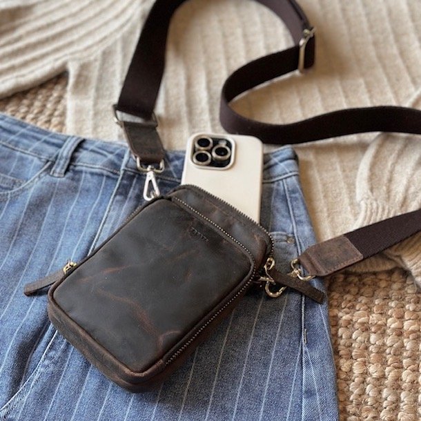 Beth mobiltaske skind