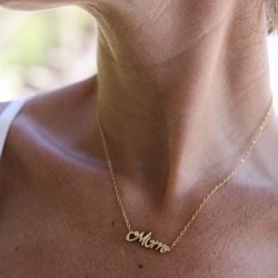 Halskde GLOW MOM vandfast 18kt. forgyldt 