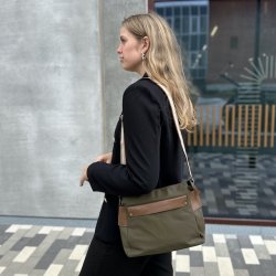 Crossbody coated nylon