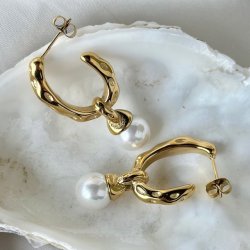 restik creoler RUFFEL LAGOON vandfast 18 kt. forgyldt