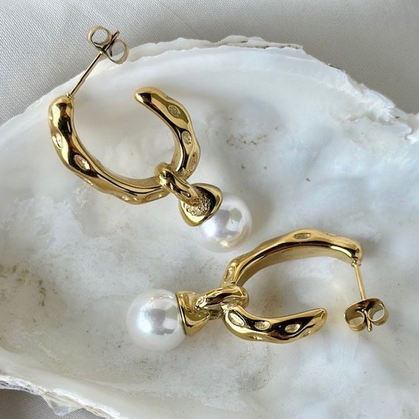 restik creoler RUFFEL LAGOON vandfast 18 kt. forgyldt