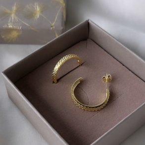 restik creoler ISABEL 20 mm Forgyldt Slv