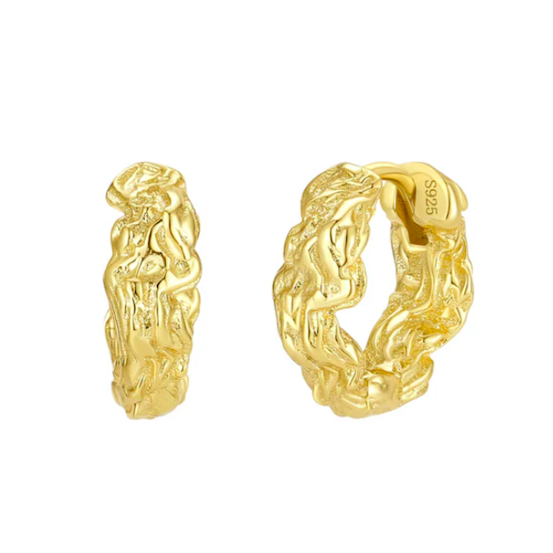 Hoops Tuuli 12 mm forgyldt slv