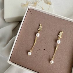 restikker MILENA LONG Forgyldt Slv