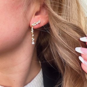 restikker AURA LONG Forgyldt Slv