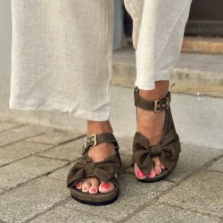 THE SUMMER BREEZE - SUEDE Sandal Army