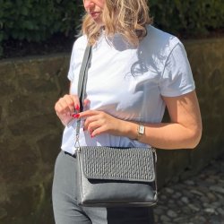 Delphine Ritzy crossbody sort Skind