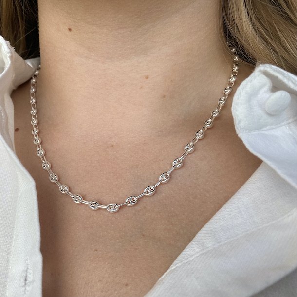 Halskde COFFEE SMALL sterling slv
