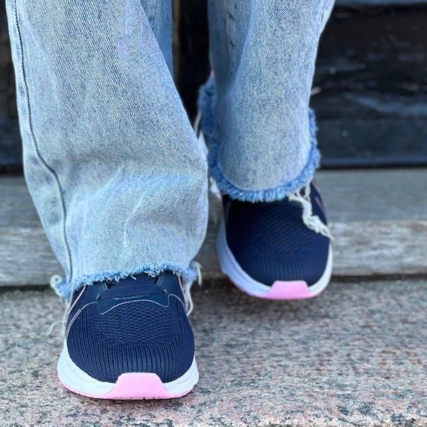 Sneakers ACTIVE Navy/pink str. 36-41