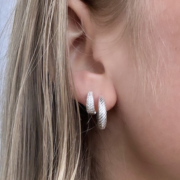 Hoops CHUNKY LINE Sterling Slv