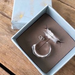 Hoops New Fanny 18 mm sterling s�lv