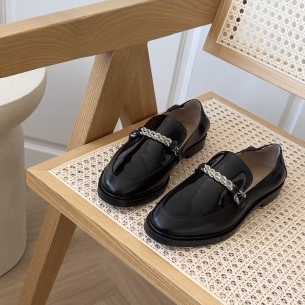 Loafers LOVE AND WALK black PATENT str. 36-41