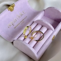 HOOPS SHINY MEDIUM Forgyldt slv