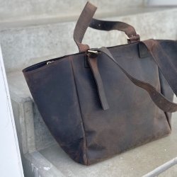 Shania Hunter Shopper brun  Skind