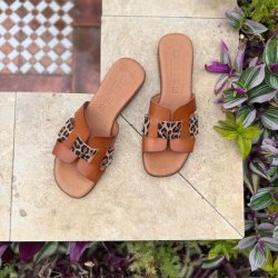 Sandal CHIC leo/cognac skind