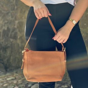 Ronja skulder taske Skind