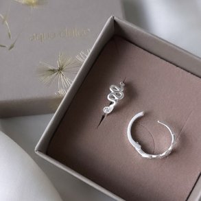 HOOPS SNAKE 15mm Sterling Slv